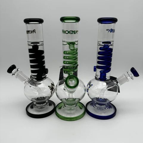 Phoenix Star 10" Glycerin Spiral Round Bottom Pipe