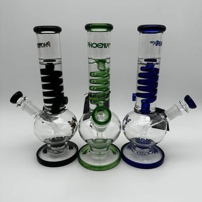 Phoenix Star 10" Glycerin Spiral Round Bottom Pipe
