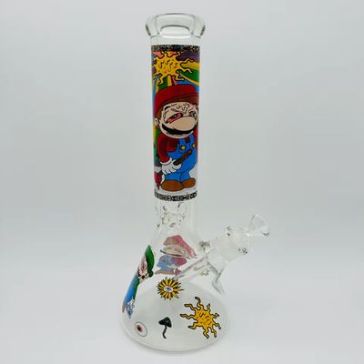 14" Glass Beaker Bong