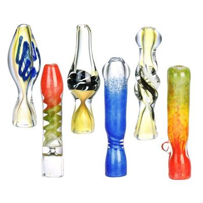 3" decorative Glass Chillum - 20CT