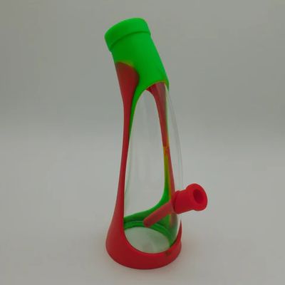 Silicone Wrapped Glass Curved Beaker