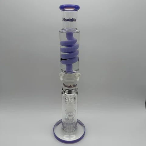 Phoenix Star Large Glycerin Spiral Perk Straight Pipe