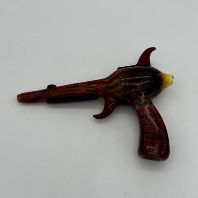 Glass Gun Hand Pipe 10"