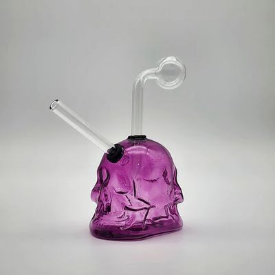Glass Double Face Skull Oil Burner - 8CT