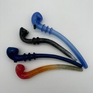 9 " Glass Gandalf Pipe - 2 Pack