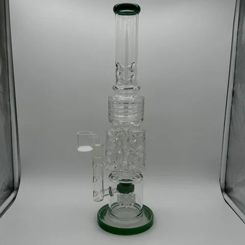 Green Rim 2 Foot Bazooka Glass