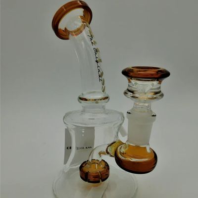 6.5" Gili Glass Curved Bubbler
