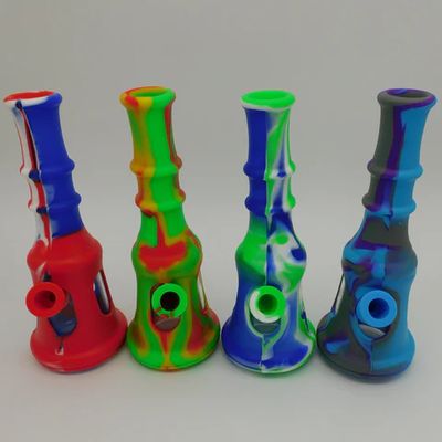 Silicone Wrapped 8" Glass Tower - 1 Piece