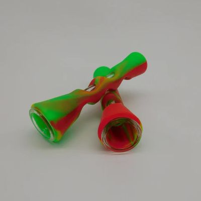 Glass Chillums Wrapped w/Colored Silicone