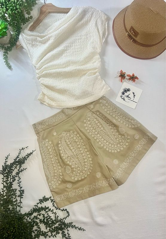 Ivory Off shoulder top