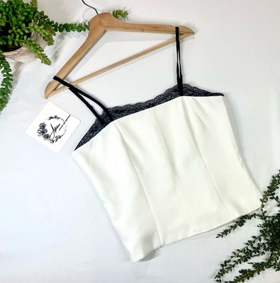 Basic white and black top