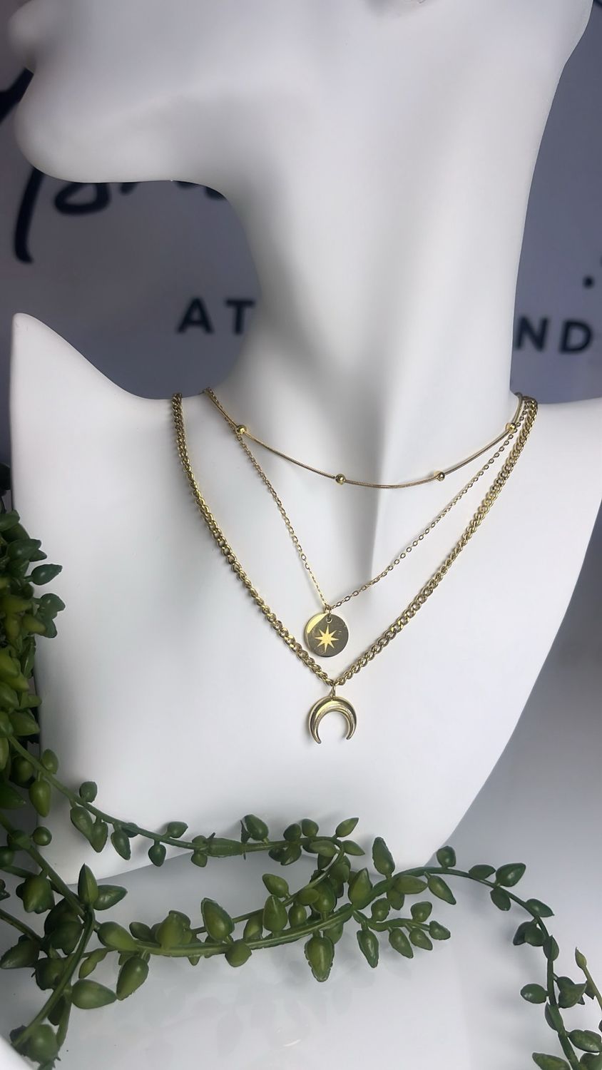 Set de collares media luna