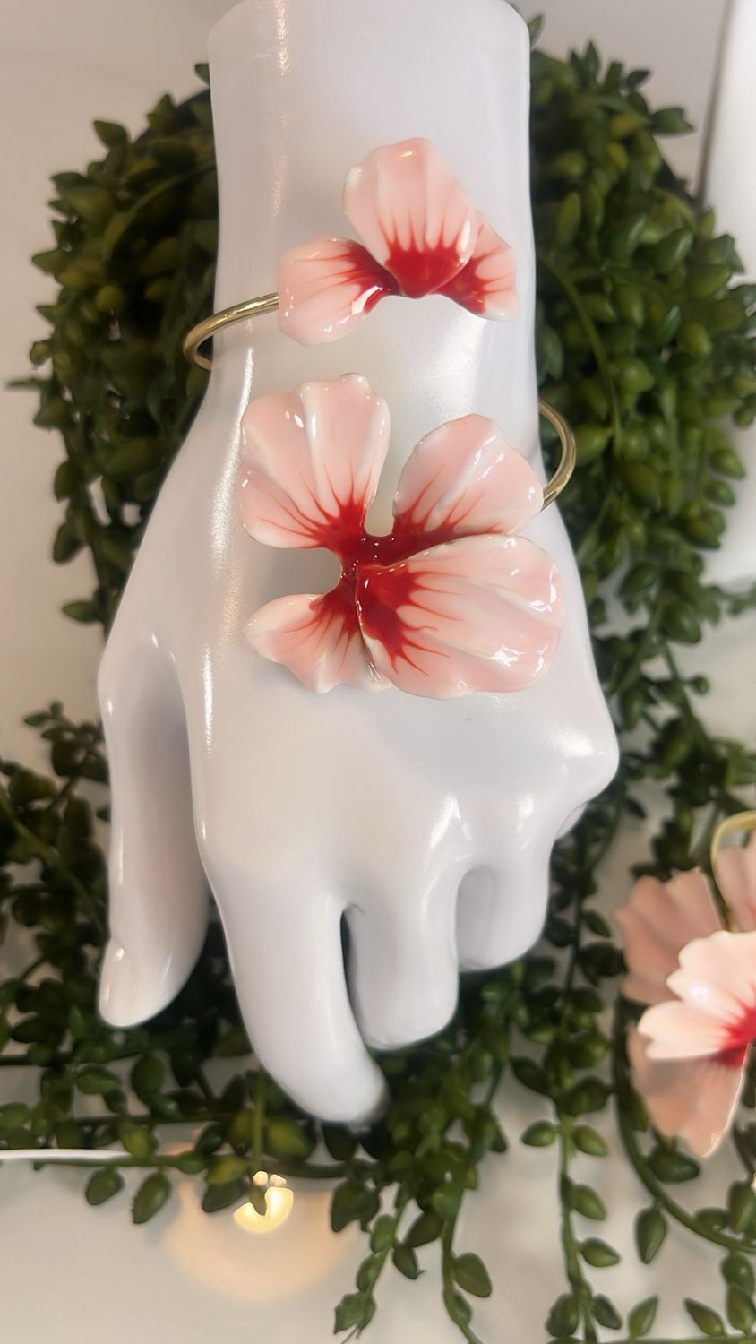 Pulsera de flor en espiral