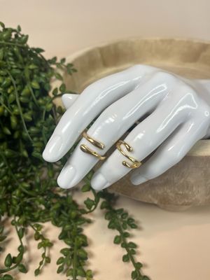 Set de sortijas en espiral (fantasía)