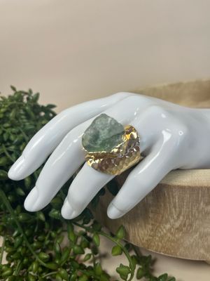 Sortija con cuarzo Aqua