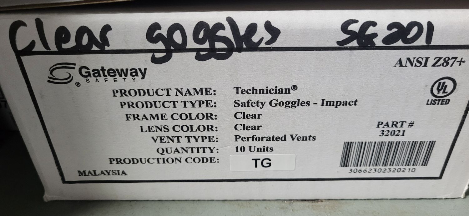 Gateway Safety Goggle 32021