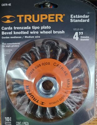 TRUPER KNOTTED WIRE WHEEL BRUSH