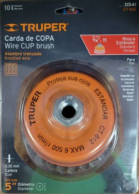 TRUPER KNOTTED WIRE CUP BRUSH