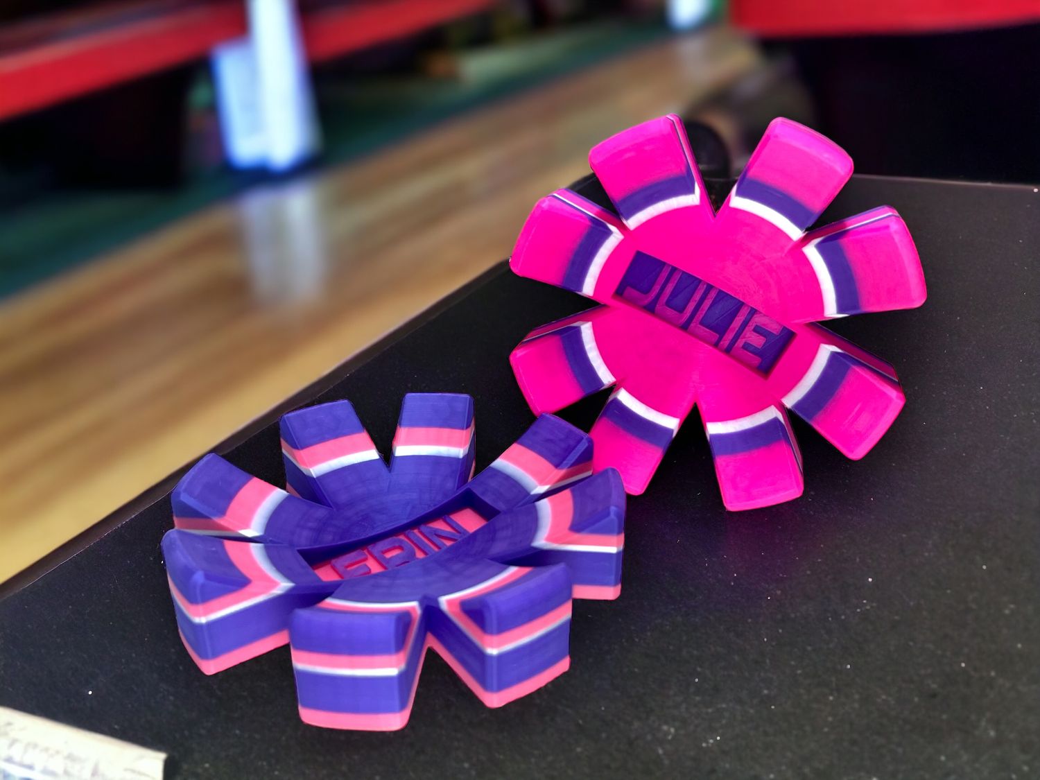 Multi-Color Asterisk Bowling Ball Cup