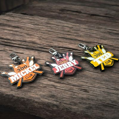 Customized 300 Club Bowling Keychain
