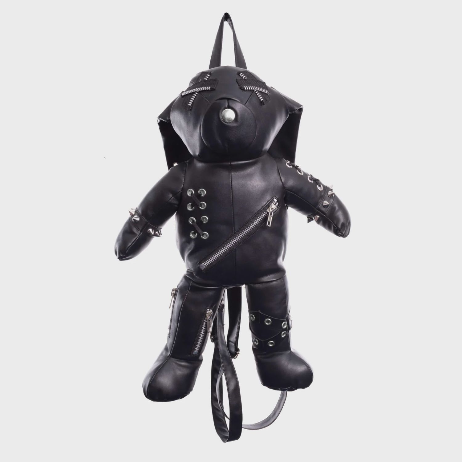 Evil Bunny Backpack [BLACK PVC]