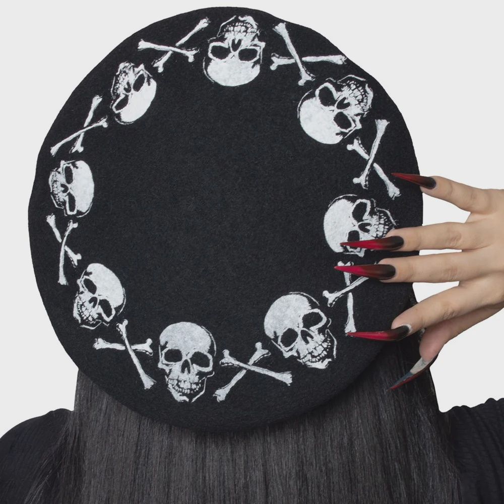 Skulls and Bones Beret
