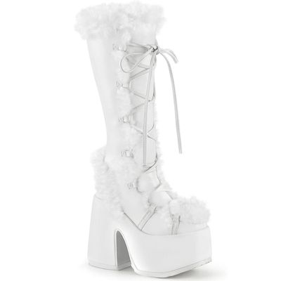 CAM-311/W/PU White Boots