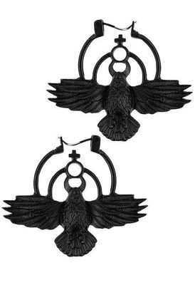 The Crow Earrings [BLACK]