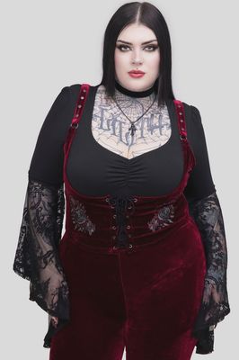 A Devil&#39;s Rose Underbust Corset [PLUS]