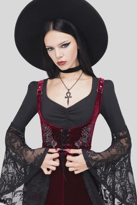 A Devil&#39;s Rose Underbust Corset
