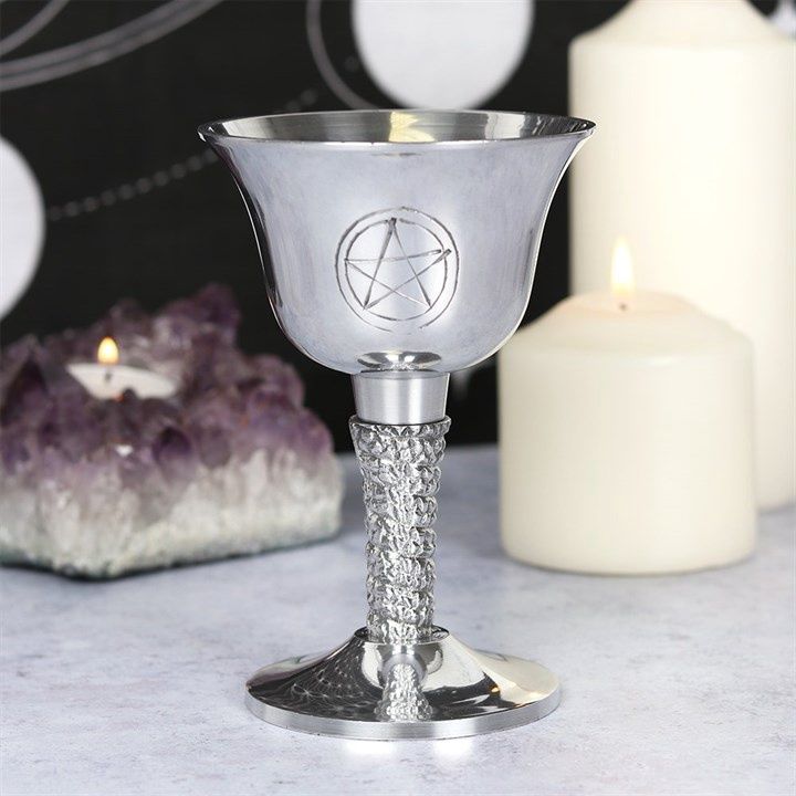 Metal Pentagram Silver Chalice [GW_71838]