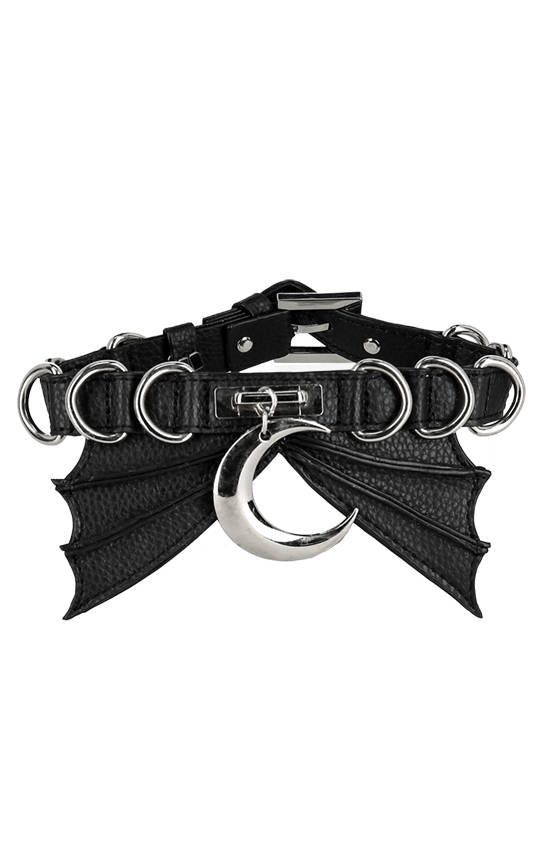 Bat &amp; Moon Choker