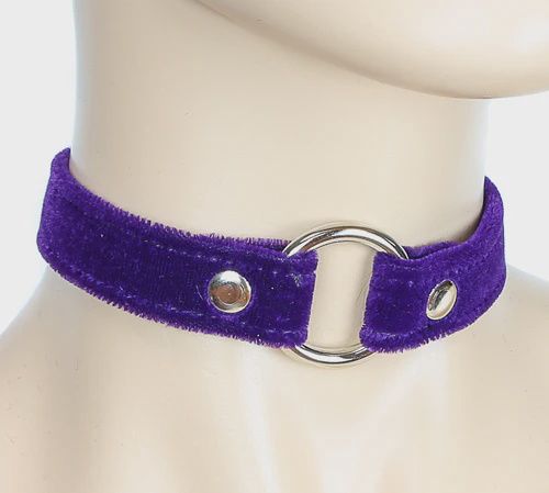 Choker Velour CK169 [PURPLE]