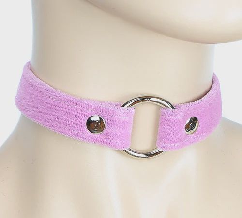Choker Velour CK169 [PINK]