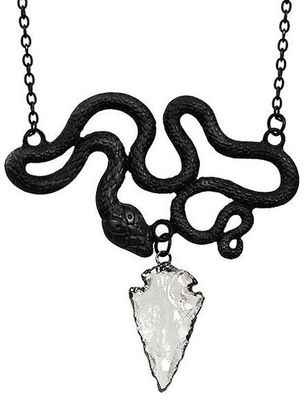 Entwine Snake Necklace [BLACK]
