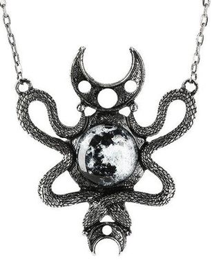 Moon Embraced Necklace [SILVER]