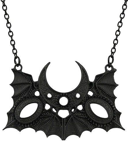 Moon Bat Necklace