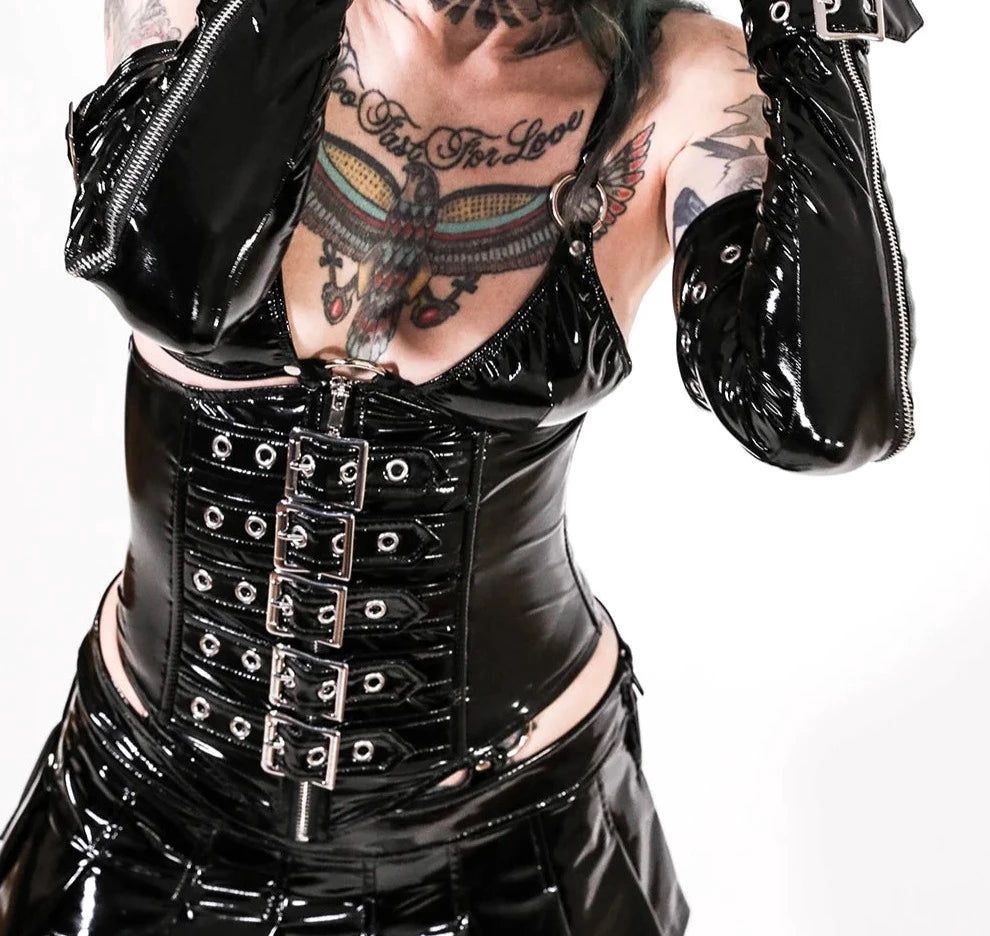 Fetish Corset [BLACK][LS-69-10][PLUS]