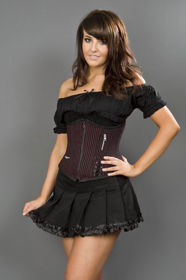 Punk Underbust Corset [RED]
