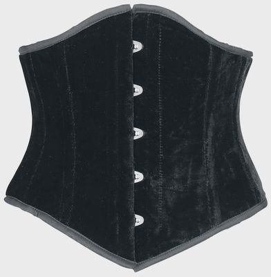 Sexy Waspie Corset [BLACK VELVET] [PLUS]
