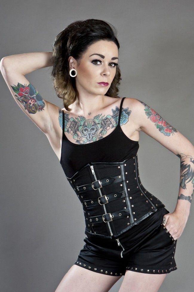 Underbust Biker Corset [PLUS]