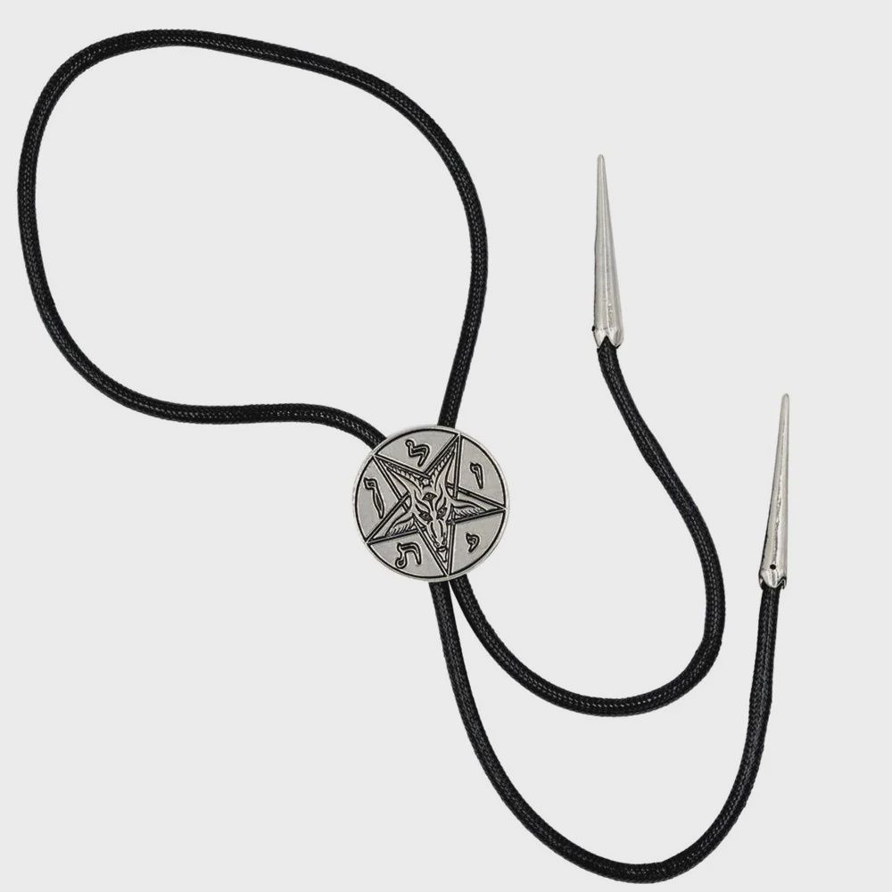Cravate Bolo Satanic Circle