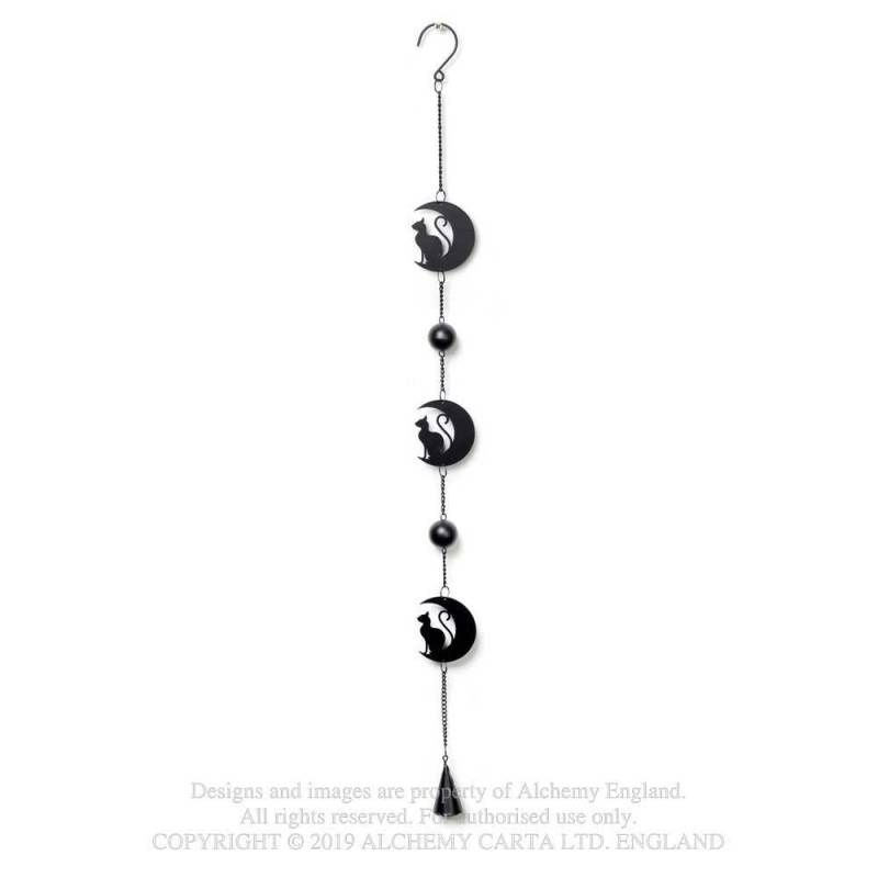 Black Cat And Moon Hanging Decoration [HD9]