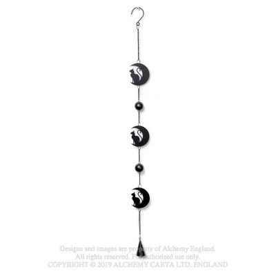 Black Cat And Moon Hanging Decoration [HD9]