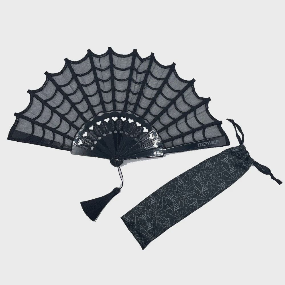 Spiderweb Lace Fan