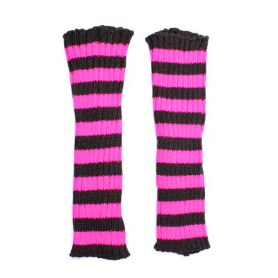 Arm Warmers Tilly [BLACK/PINK]
