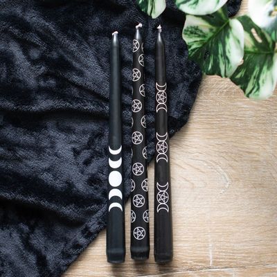 Black Magic Mystical 3 Candles Set [FI_41924]