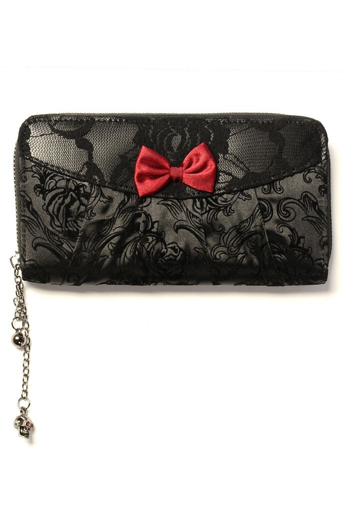 Ivy Black Lace Wallet [WBN1409]