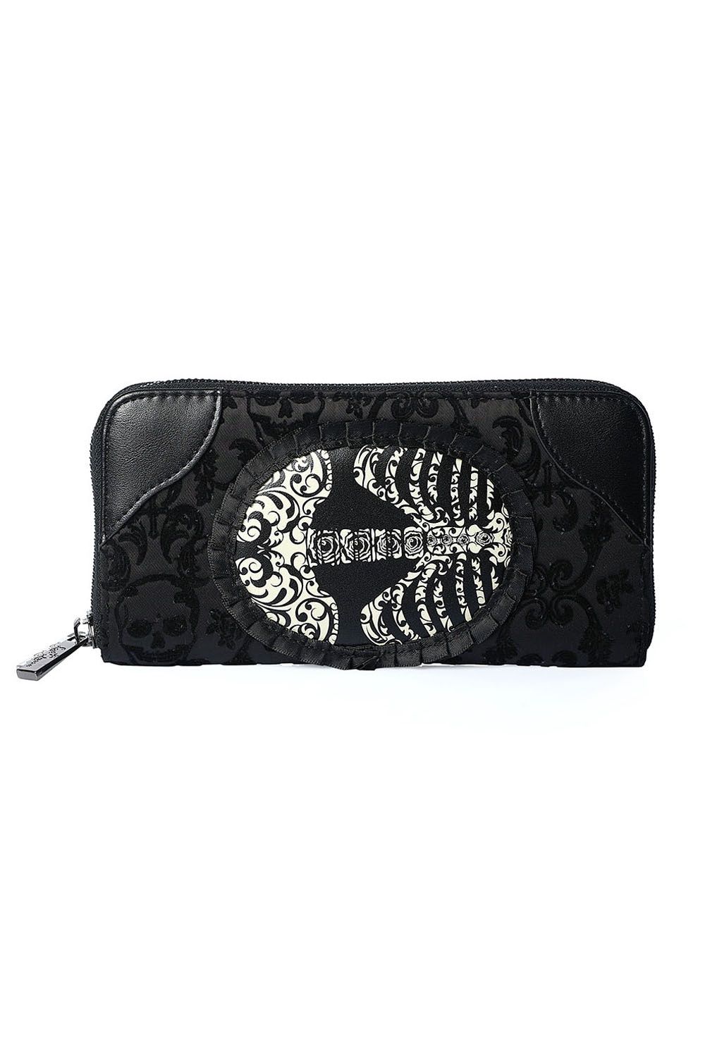 Vine Black Ribcage Lace Wallet [WBN1414]
