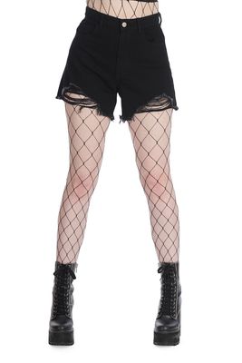 JEANS NOIR SHORTS (ST81062)